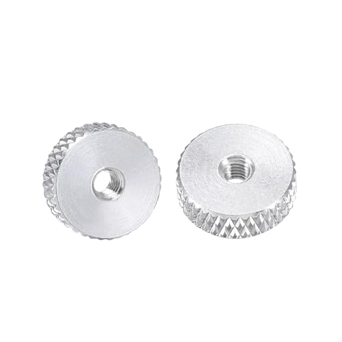 Tool Parts and Accessories M3x12mmx4mm Flat Knurled Nut Thumb Nuts Adjusting Aluminum Alloy Silver 10Pcs (#CN-140824-07345)