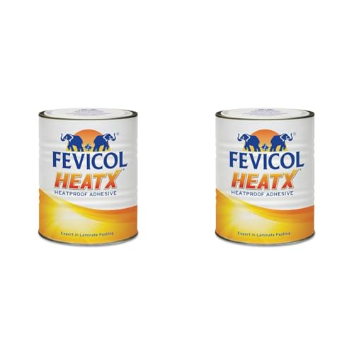 Image of Fevicol Heatx - Fast Setting Heatproof Adhesive | Sets in 10minutes | Mix instantly | Water resistant | 1 Litre (Pack of 2)