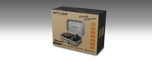 Platine Vinyle Bluetooth Muse MT-201 BTG Collection Vintage Taupe - Les Beatles, Paul McCartney, John Lennon, RIngo Starr, George Harrison Platine Vinyle Bluetooth Muse MT-201 BTG Collection Vintage Taupe – Image 4