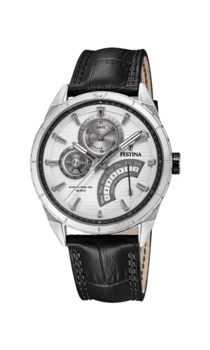 Preisvergleich Produktbild Festina Herren Analog Quarz Uhr mit Leder Armband F16986 / 1