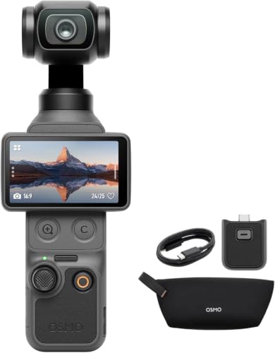 Image of DJI Osmo Pocket 3 Creator Combo 1 CMOS 4K and 120fps Gimbal Camera | 1 Stacked CMOS, 3-Axis Gimbal, 2 Rotatable OLED, Activetrack 6.0, 10-Bit D-Log M, With DJI Mic 2