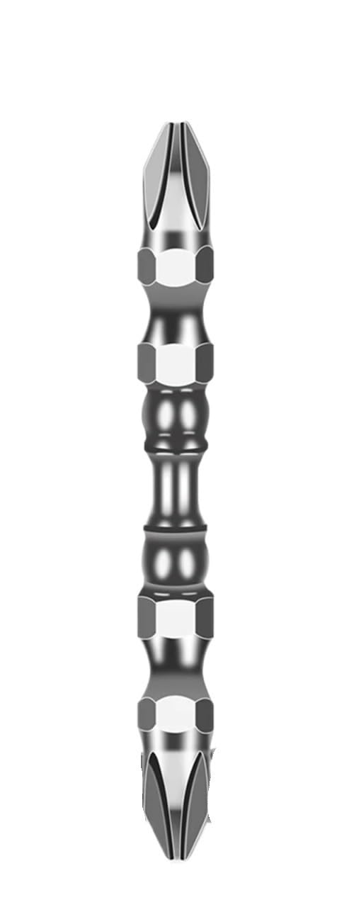 MDBJTCYZN Non-Slip Head Double High Hardness Industrial Screwdriver Cross Air Drill Bit(65L)