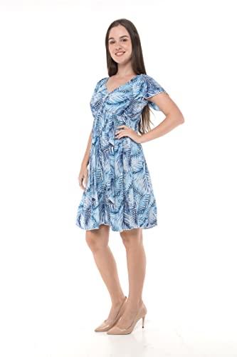 Image of Hawaii Hangover Family Matching Hawaiian Clothes, Simply Blue Leaves | Family matching Hawaiian outfits, Simply Blue Leaves, lightweight rayon, machine washable, tropical leaf print, luaus