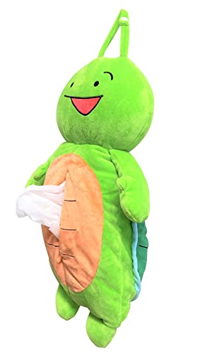 MORIPiLO 4620933 Morishita Tissue Case, Hanging, Wall Hanging, for Cars, Maizen Sisters, Micie, Green, Approx. 17.7 inches (45 cm), Fluffy Material, Plush Cover, Character Goods