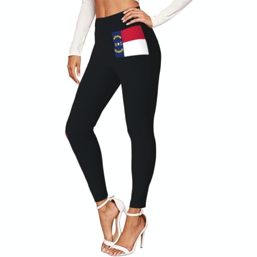 Leggings de Carolina del Norte para mujer pantalones suaves antirozaduras