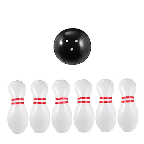 LIOOBO 1set Inflatable Boys and Girls Bowling Toy Indoor Bowling Plaything for Home and Smooth Finish Birthday for Family Fun