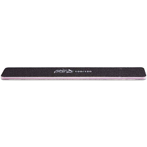 Pana Jumbo Double-Sided Emery Nail File For Manicure, Pedicure, Natural, And Acrylic Nails - Black (Grit 100/100) - 50 Piece Pack #TOP7