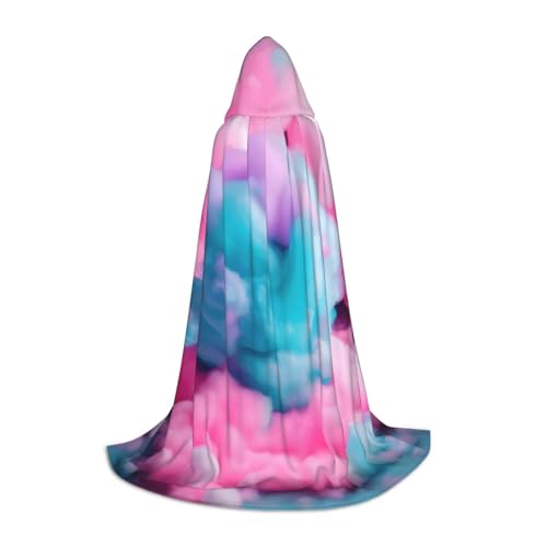Costume médiéval unisexe et cape de la Renaissance rose en coton pour fête de cosplay
