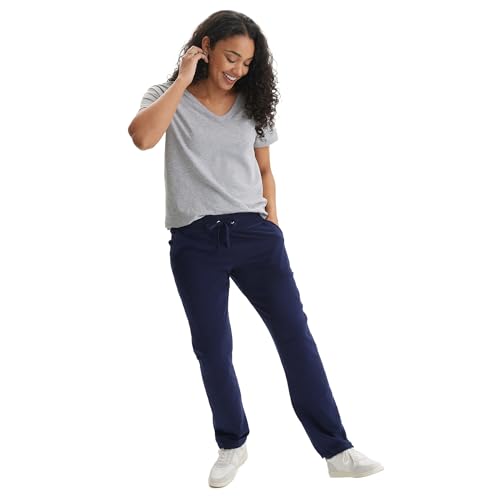 Image of Hanes Women's French Terry Pants, Pocket Lounge Pants for Women, Lighter-Than-Fleece Loungewear, 31 inch