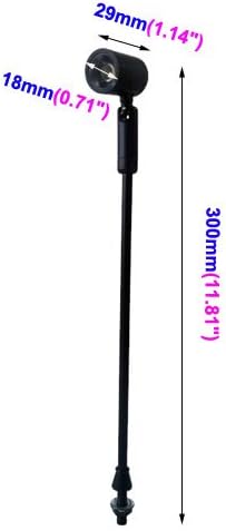 1W 30cm LED Pole Light Fixture Spot Post Lamp Bulb High Power Black Shell