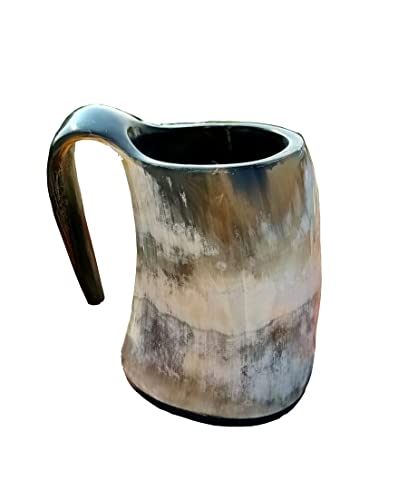Viking Mini tasse en corne à boire pour bière, hydromel, vin, style vintage Cover