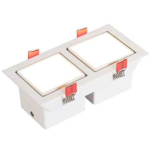 Plafonnier encastré double tête LED 14W pour éliminer les zones d'ombre