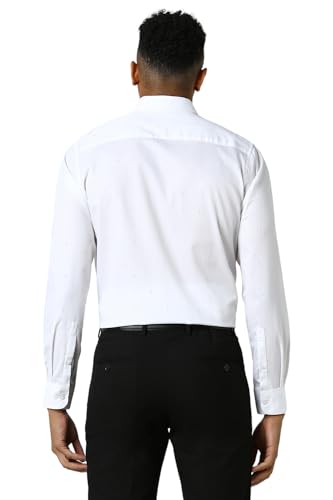 Image of Peter England Men Cotton Solid Slim Fit Shirt