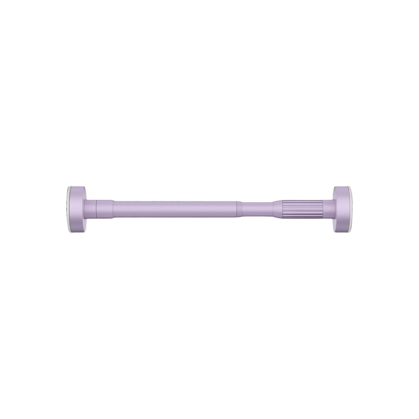 Adjustable Aluminum Alloy Shower Curtain Rod Easy To Install Telescopic Sturdy Multipurpose Wardrobe Hanging Rod stable(Lila,130-240cm)