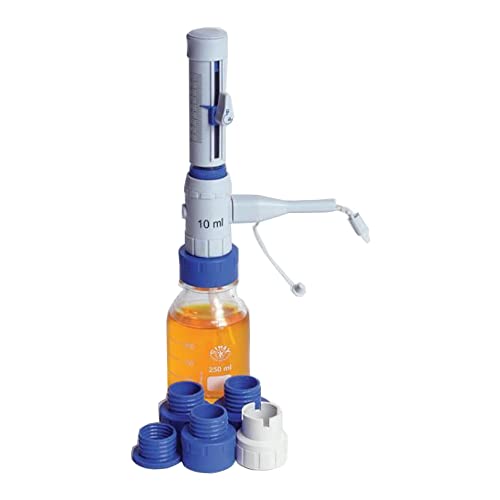 United Scientific BTDR-3, Bottle Top Dispenser, Lab Equipment for Safely and Precisely Dispensing Research Chemicals, Oils, Solvents and Reagents from Lab Bottles/Containers (1-10ml)