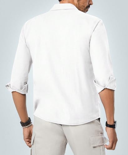 Image of TAGDO Men's Cotton Blend Full Sleeve Solid Shirt with Pocket (5169)