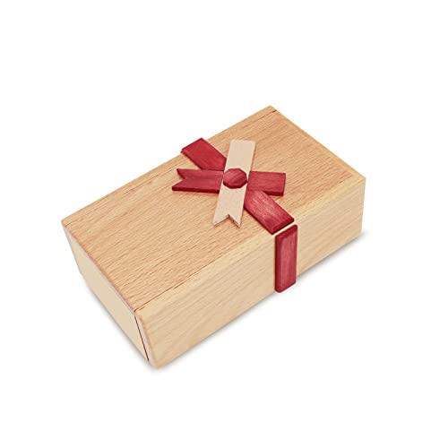 EEOCWF Puzzle Box with Hidden Compartment, Challenging Wooden Magic Trick Lock Boxes for Adults, Brain Teaser Game Mystery Surprise Secret Box for...