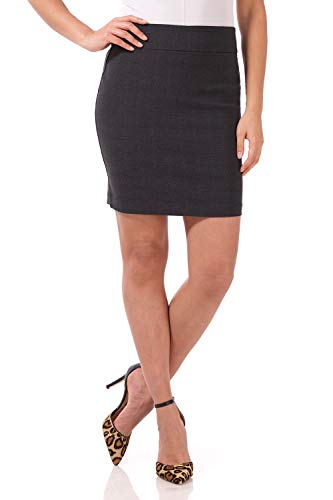 Image of Rekucci Women's Ease Into Comfort Above The Knee Stretch Pencil Skirt