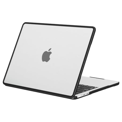 BlueSwan Anti-Cracking Hard Shell Case Compatible with MacBook Air 13 inch M4 M3 M2 2025 2024-2022 A3240 A3113 A2681, Soft TPU Bumper PC Base for Air 13.6 inch, Frosted Clear