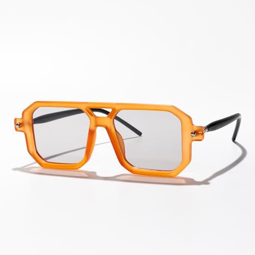 Retro Double Bridge Square Aviator Sunglasses Fashion Unisex for Men Women for Driving Travel Outdoor Daily Streetwear