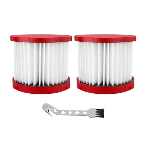 Kingsea HEPA�t�B���^�[ Milwaukee 49-90-1900 �E�F�b�g�h���C�|���@ M18�|���@�t�B���^�[2�� �N���[�j���O�u���V1�t��