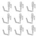 SOLUSTRE 20pcs Pegboard Hooks Plastic Garage Organization Wall Storage Tool Organizer Utility Pegboard Hangers Pegboards Accessories Garage Organizers Grey