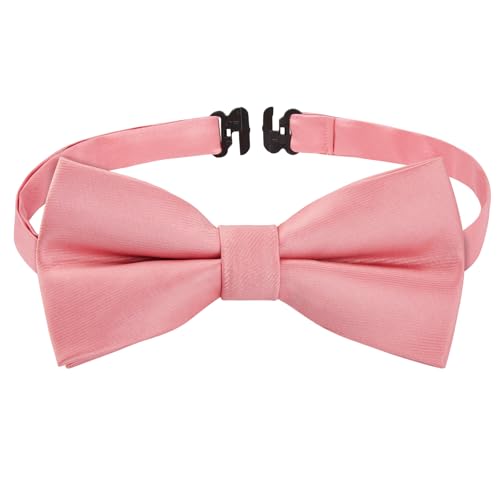 Image of HISDERN Bow Ties for Boys Pre Tied Toddler Bow Tie Adjustable Kids Bowties Clip On Fun Patterned Bowties for Wedding Party