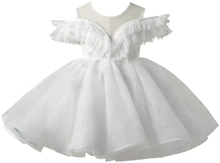 Flower Girl Dress Ruffle Satin Lace Tulle Beads Flower Decoration Toddler Wedding Birthday Party Evening Dress