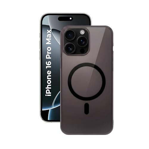 Image of Crystal Translucent Magnet Case for iPhone 16 Pro Max, Premium Polycarbonate, Ultra Strong Magnets, 360 Drop Protection, Raised Camera Protection, MagSafe Compatible