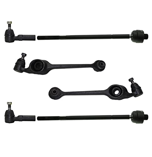 6 Pc Suspension Kit Lower Control Arms & Ball Joints Passenger & Driver Side Inner And Outer Tie Rod Ends #TOP30