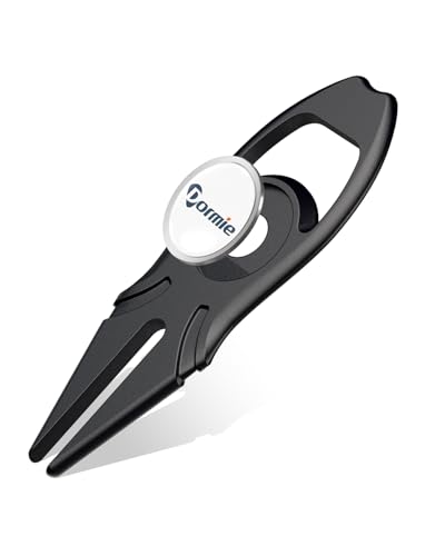 DORMIE Divot Repair Tool and Magnetic Marking Tool with Ergonomic Design,Integrated Golf Club Cleaning Brush and Ball Line Marker,Multi-Functional Golf Accessories