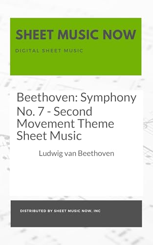Beethoven: Symphony No. 7 - Second Movement Theme Sheet Music