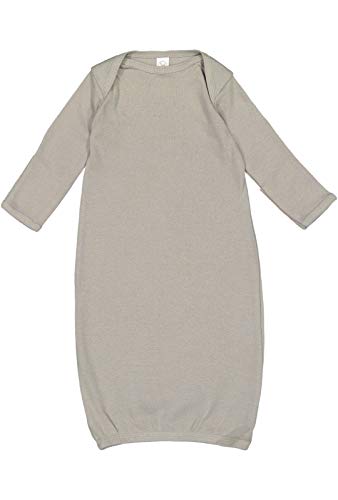 RABBIT SKINS Infant Baby Rib Layette, Grey, Newborn