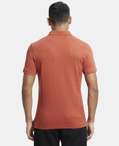 Image of Jockey 3912 Men Super Combed Cotton Rich Solid Half Sleeve Polo T-Shirt