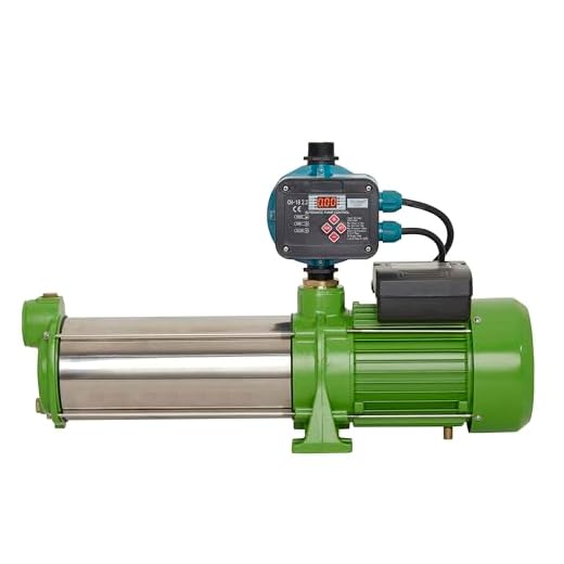 CHM GmbH® Gartenpumpe Edelstahl 2,2 Kw 11 Bar 8600 L/h Kreiselpumpe mit Drucksschalter/Trockenlaufschutz, Pumpe Hauswasserwerk