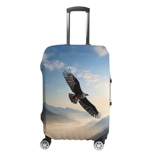 Eagle Mountains Luggage Cover Personalization Suitcase Covers Protector Elastic Washable Baggage Cover Anti-Scratch For Traveling, Aircraft Consignment M