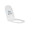 KOHLER TRACE (Square) Antimicrobial, Quiet Close UF toilet Slim Seat Cover (White)