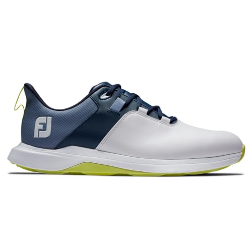 Miniatura 3 de Footjoy Prolita, Zapatos De Golf Hombre, White Navy Lime, 42.5 Eu