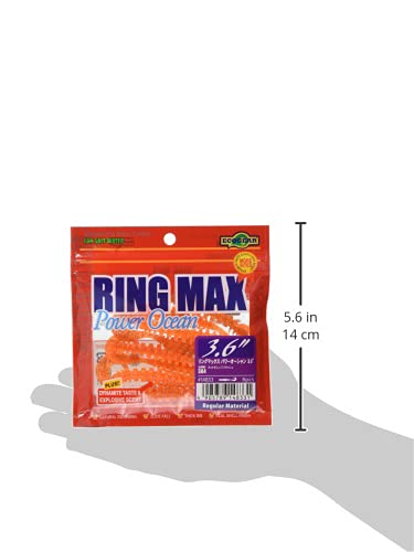 エコギア(Ecogear) ワーム リングマックス パワーオーシャン 3インチ 74mm ホットオレンジフラッシュ #384 ルアー 3枚目