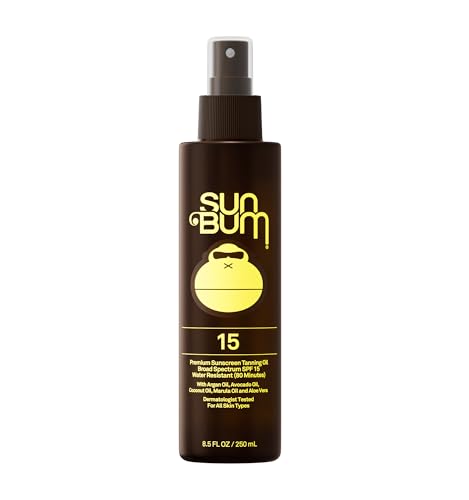 Sun Bum SPF 15 Moisturizing Tanning Oil - Vegan and Hawaii 104 Act Compliant (Octinoxate &...