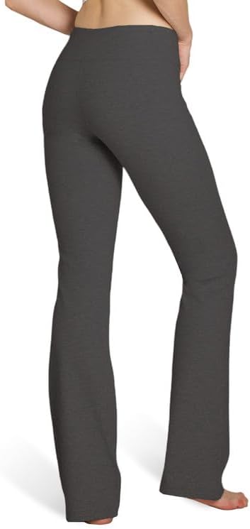 Houmous S-XXXL 29''31''33''35'' Inseam Women's Cotton Bootcut Pants Inner Pocket - Image 2