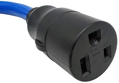 Parkworld 691883 RV 14-50P Right Angle Male with Handle to Welder 6-50R Female 40AMP Adapter Cord