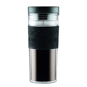 BODUM – 11685-01S – reisbeker met dubbele wand van kunststof – luchtdicht schroefdeksel – 0,45 l