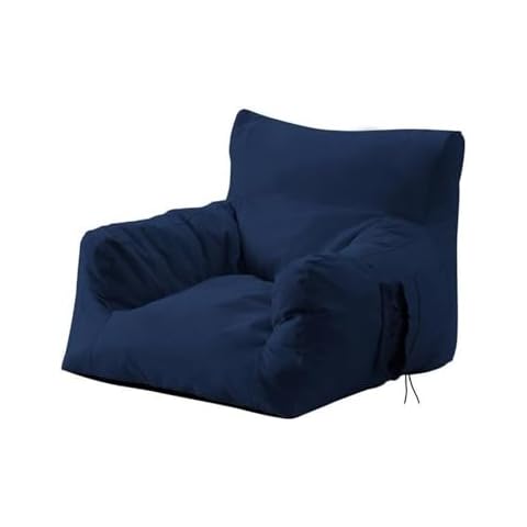 Loungie Comfy Nylon Bean Bag Chair/Lounge Chair Navy Cover