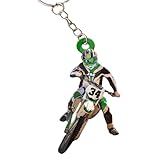 NAZENTI Personalized Dirt Bike Keychain - Custom Motocross Men Keyring, Motocycle Keychain, Bike Christmas Ornament, Batcycle Ornament, Gift for Racing Lover, Rider Keepsake, Christmas Decorations
