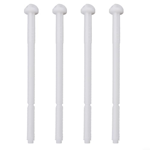 4 Stück für Twinline Betätigungsstange Druckstab Set für Spülplatte 240.074.00.1 Toilettenspülung Ersatzteile Spülkasten Druckstange, Weiß, 135mm x 7mm