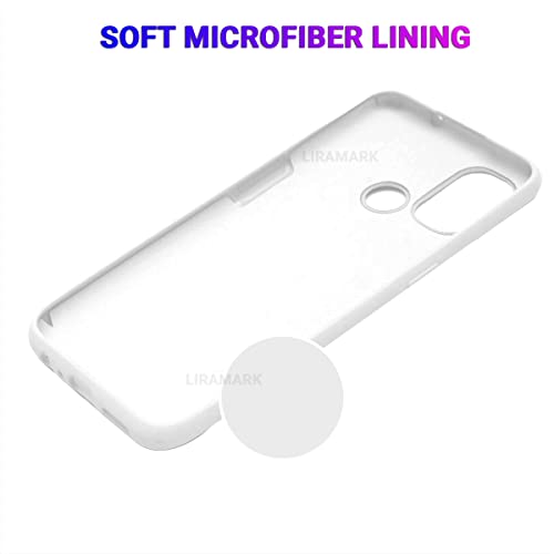 Image of LIRAMARK Liquid Silicone Soft Back Cover Case for OnePlus Nord N100 5G / 1+Nord N100 (White)