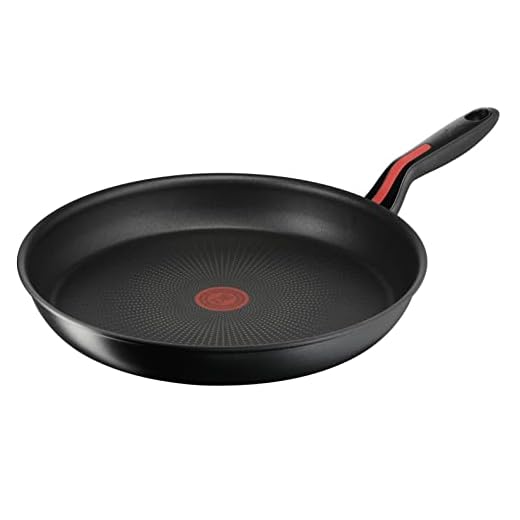 Lagostina Linea Rossa Padella Antiaderente Ø 32 cm, Induzione, Gas e Forno Antigraffio, Indicatore Cottura Thermosignal, Fondo in Acciaio Inox e Alluminio, Manico in Silicone Antiscivolo