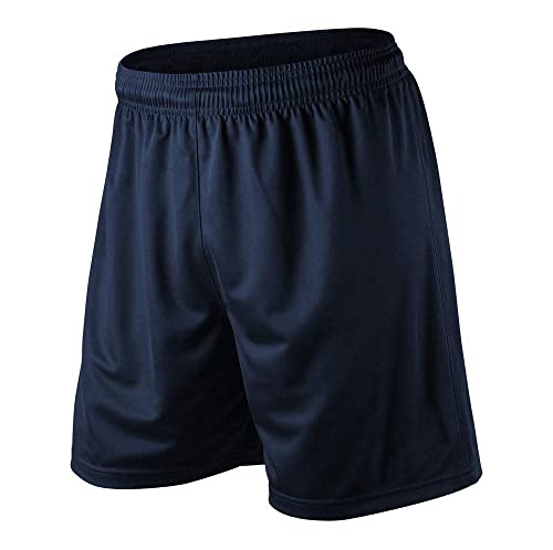 Athletic Sportswear Pantalones Cortos de Fútbol para Niños Junior Niños Niñas Premium PE Running Gimnasio Deportes Fitness Pantalones Cortos, azul marino, 9-10 años