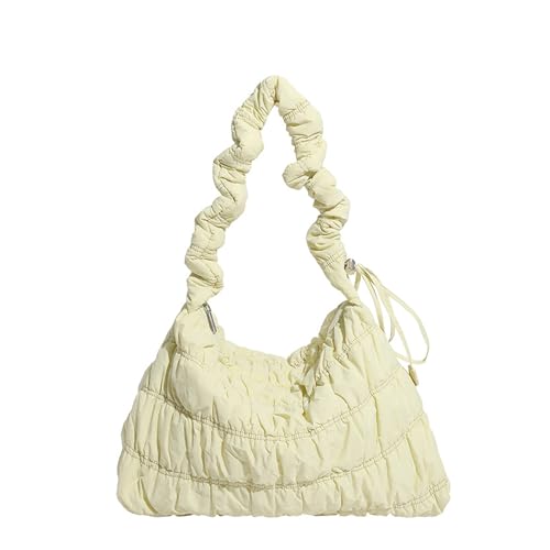 Sac à bandoulière texturé de grande capacité en nylon noir pour le quotidien